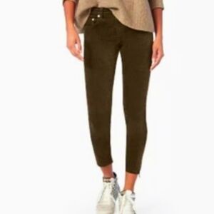 Rag and Bone Black Skinny Velvet Pants. Size 27, 10” Capri
